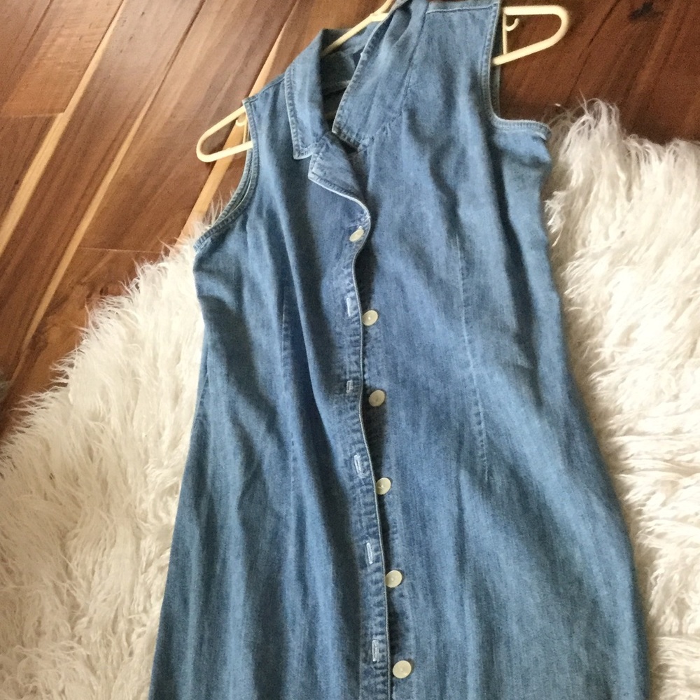 Denim maxi dress